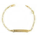 Child name Bracelet Gold 