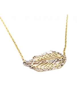 Necklace gold "Leaf"