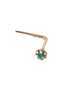 Noise Earrings Gold K14 "Emerald" 2