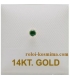 Noise Earrings Gold K14 "Emerald"
