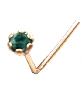 Noise Earrings Gold K14 "Emerald"