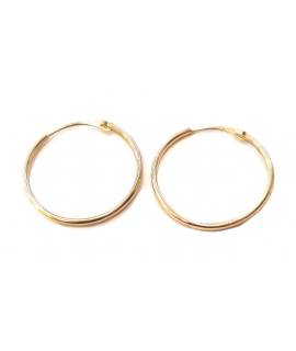 Earrings hoop gold K14 "Mini"