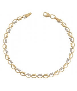 Bracelet Gold 14Κ "Leafs"