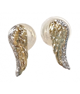 Earrings gold K14 "Wings"