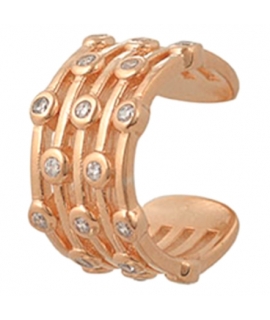 Earring Silver Rosegold type ear-cuff 2