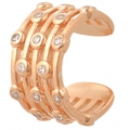 Σκουλαρίκι Ασημένιo Rosegold τύπου ear-cuff