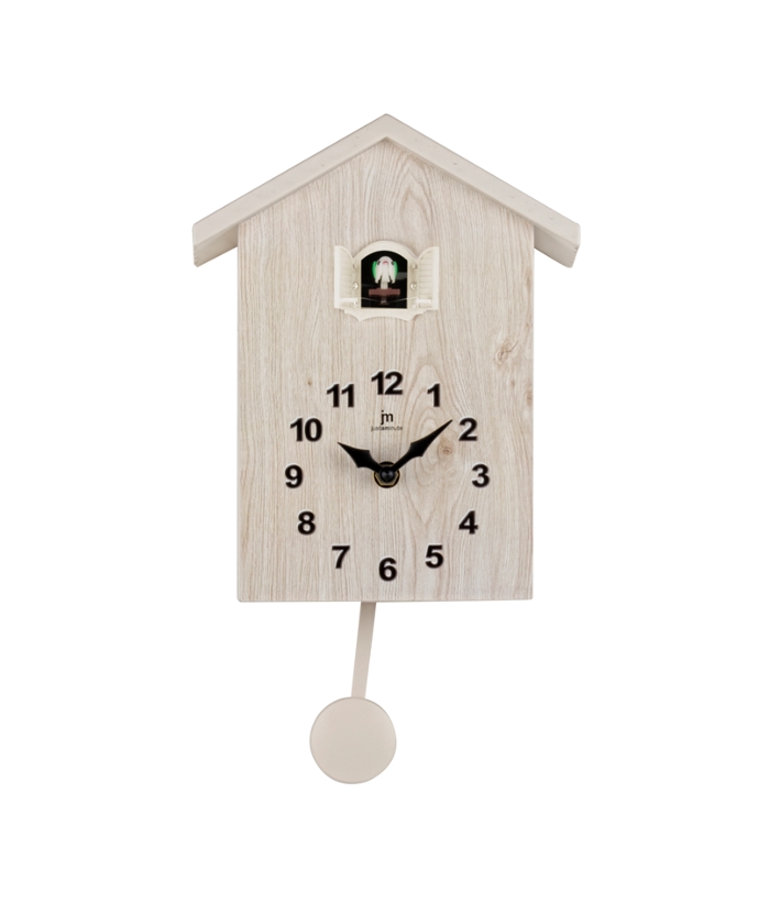 Pendulum Clock Quartz "Cuckoo" Plastic  JM50041B