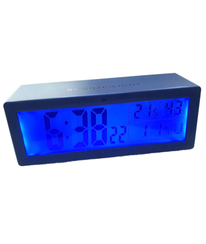 Ρολόι Ξυπνητήρι JM JD9034 Blue "Touch light"
