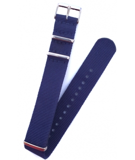 NATO Strap 20mm white-cyan