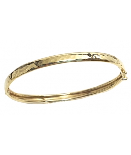 Bracelet Gold K14 ''forged"
