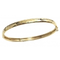 Bracelet Gold K14 ''forged"