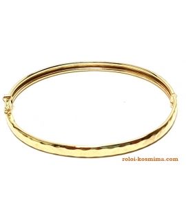 Bracelet Gold K14 ''forged" 2