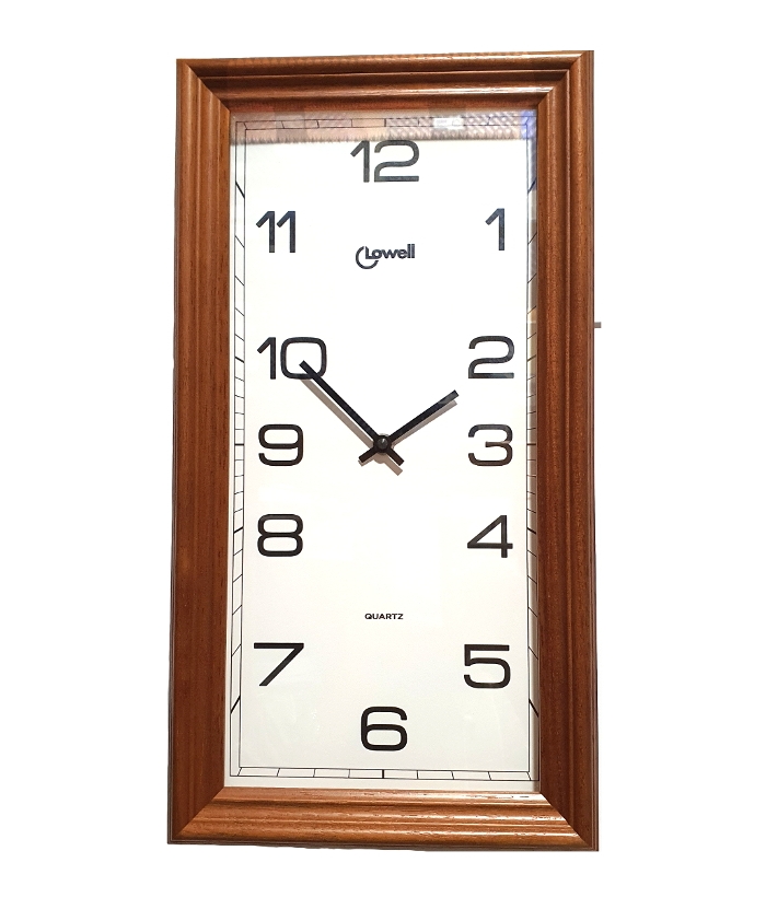 Ρολόι Τοίχου LOWELL 35501 Ξύλινο 40x20cm