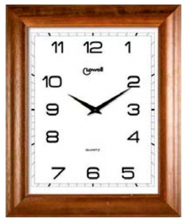 Ρολόι Τοίχου LOWELL 35506 Ξύλινο 40x50cm