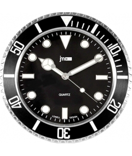 Wall Clock JM 14936 Silent S.Steel
