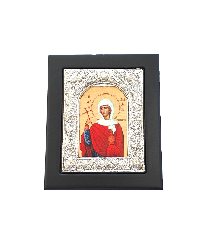 Silver icon 925° "Saint Anastasia" 15x18cm