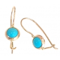Earrings children Gold "Turquoise"