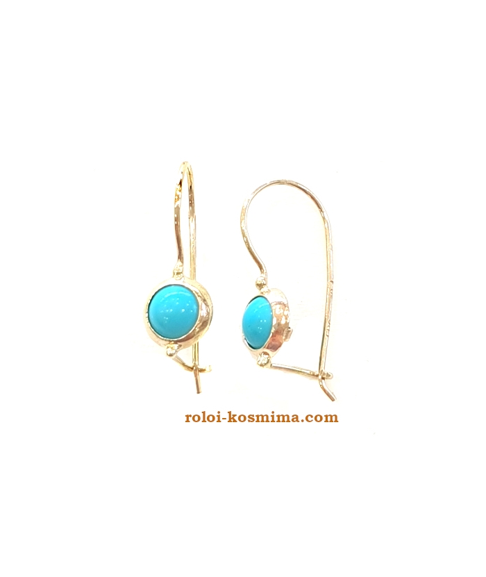 Earrings children Gold "Turquoise"