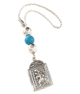 Car Amulet Silver 925° "Saint Christopher" Large