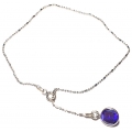 Bracelet anklet with amethyst