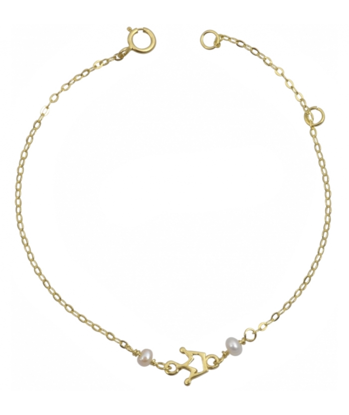 Bracelet Gold Κ9 with Crown