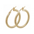 Earrings hoop gold K14