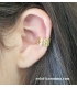 Earring Silver goldplated type ear-cuff