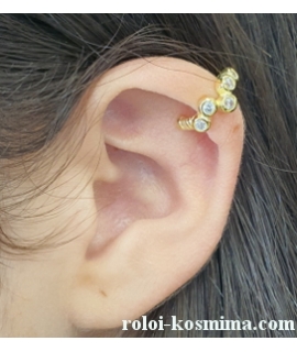 Earring Silver-goldplated type ear-cuff 2