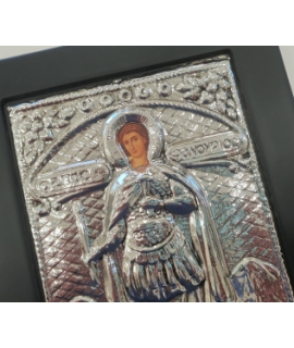 Ασημένια Εικόνα "Αγιος Φανούριος" 19x24cm 2