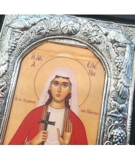 Silver icon 925° "Saint Helen" 15x18cm 2