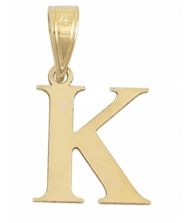 Monogram Gold K14 letter Κ