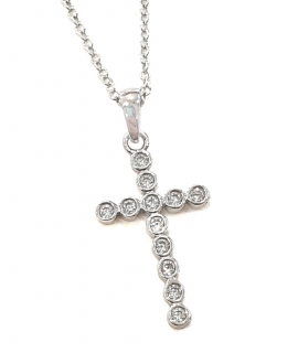 Cross Whitegold K14 'Mini'