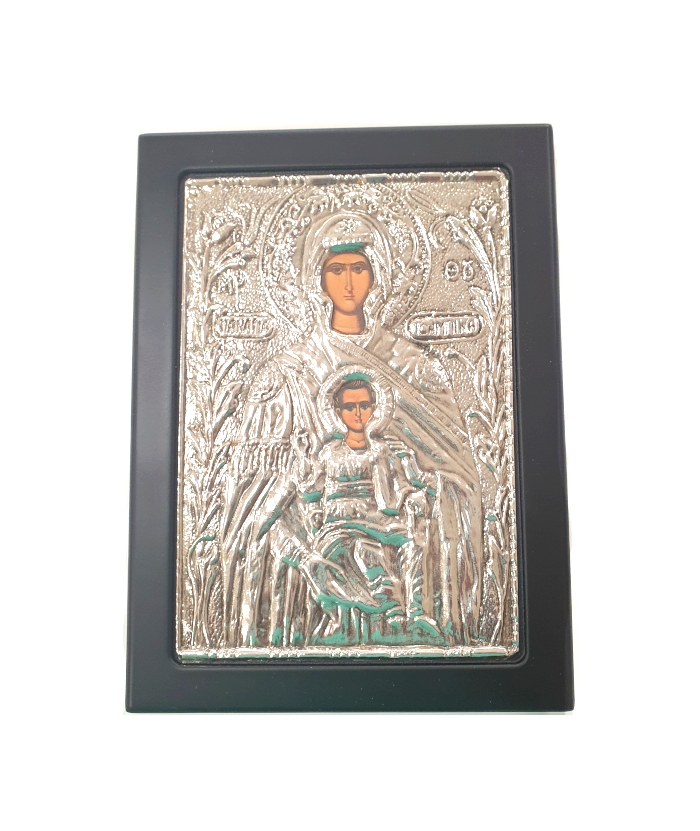 ΑΣΗΜΕΝΙΑ ΕΙΚΟΝΑ "Παναγία Τσαμπίκα" 19x24cm