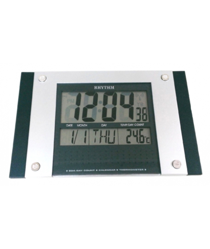 Ρολόι Τοίχου RHYTHM Πλαστικό Ψηφιακό LCW001-R05