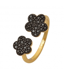 Ring Silver-Goldplated Daises