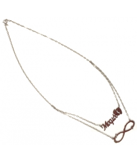 Necklace Whitegold "Mama & Infinity" 2