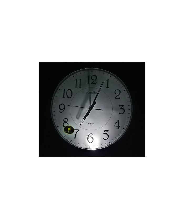 Wall Clock Vedette Silent Sensor Light