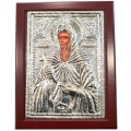 Silver icon Saint Antony 19x24cm