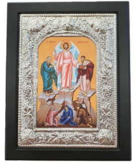 Ασημένια Εικόνα Μεταμόρφωσις Σωτήρος 19x24cm