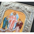 Ασημένια Εικόνα Μεταμόρφωσις Σωτήρος 19x24cm