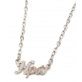 Necklace Whitegold K14 "Name Iro"