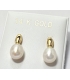 Earrings gold K14 Pearl drop