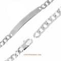 Bracelet Silver with chain gourme/cowboy