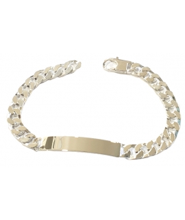 Bracelet Silver with chain gourme/cowboy