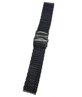 Watch Bracelet Inox Mesh black pvd