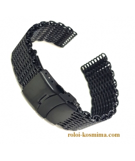 Watch Bracelet Inox Mesh black pvd 2