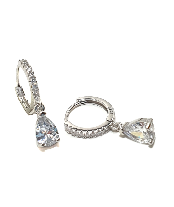 Earrings Silver Tear