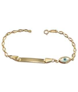 Child name Bracelet Gold