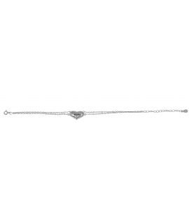 Bracelet Silver Heart 3D 2