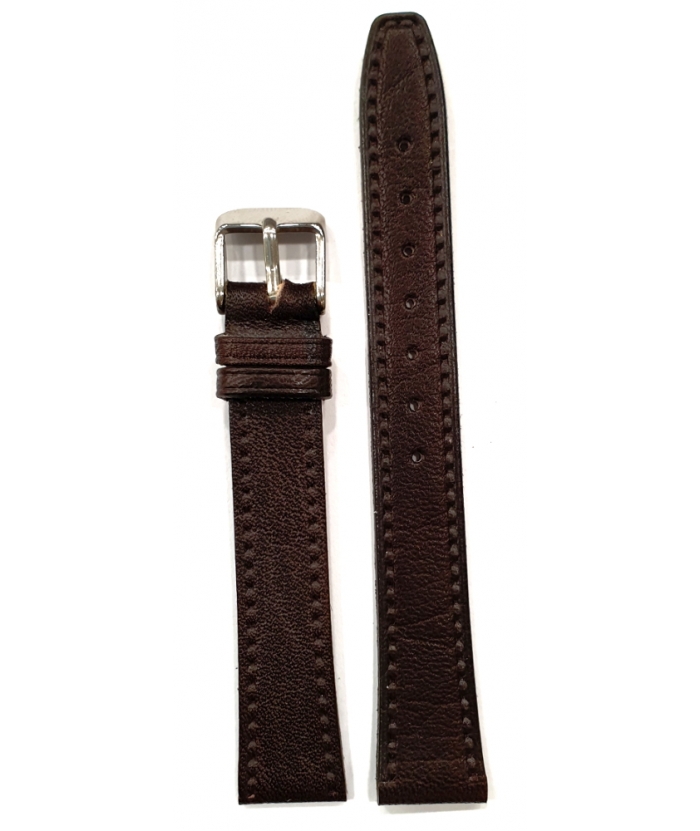 Leather Strap TZEVELION ART444 brown 14mm